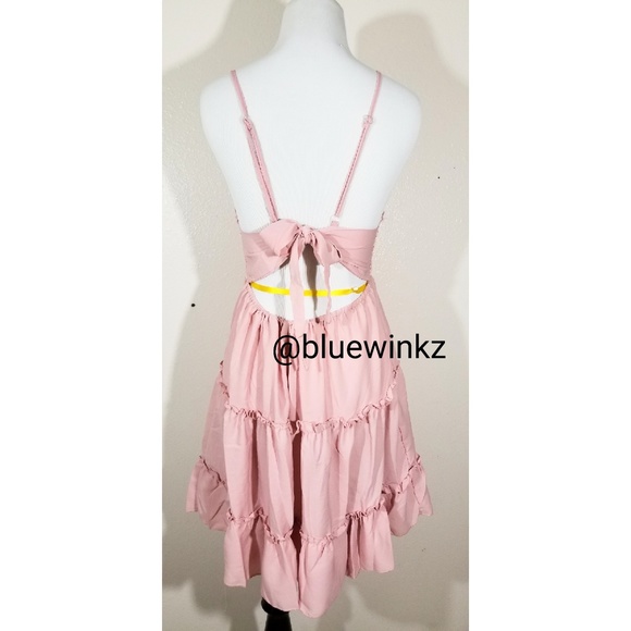 Gorgeous Blush Lace Boho Dress - Picture 4 of 5